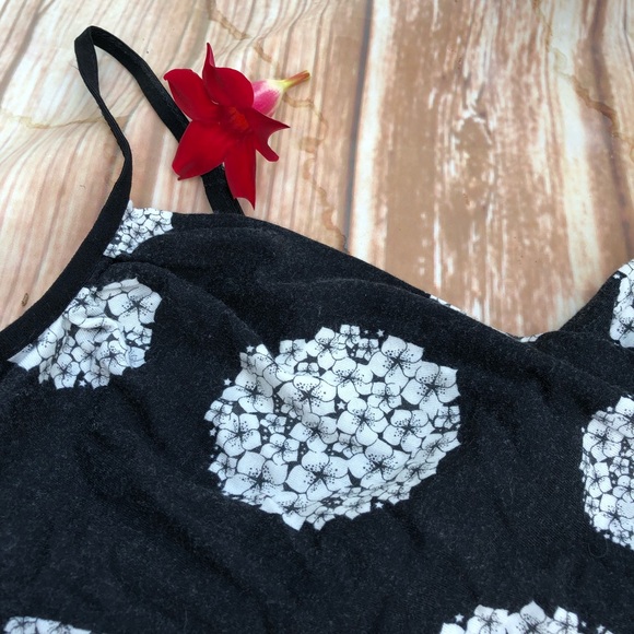 Cynthia Black Cotton Tee Dress